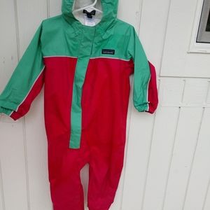 Patagonia one piece rain suit 12-18 months